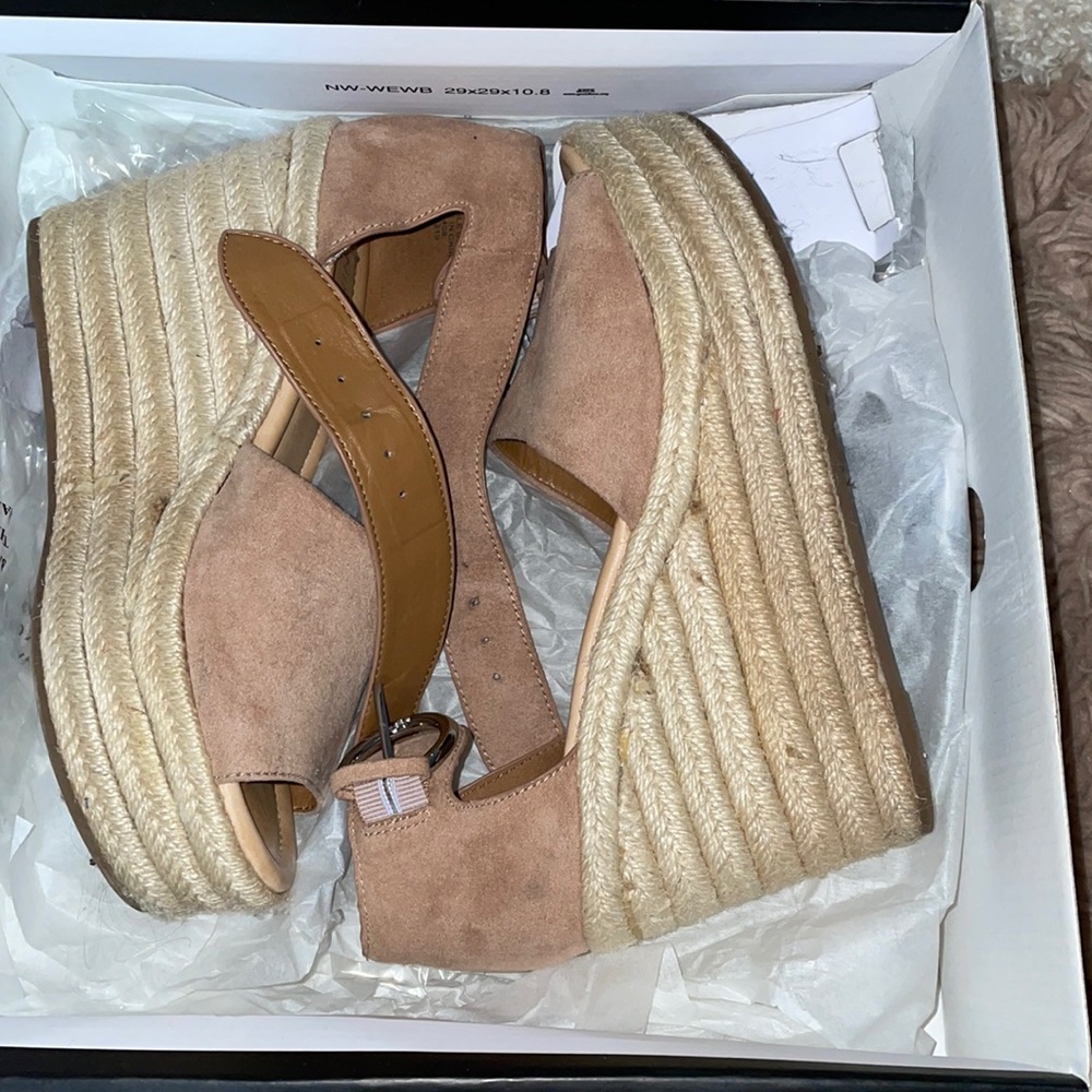 Pink wedges.